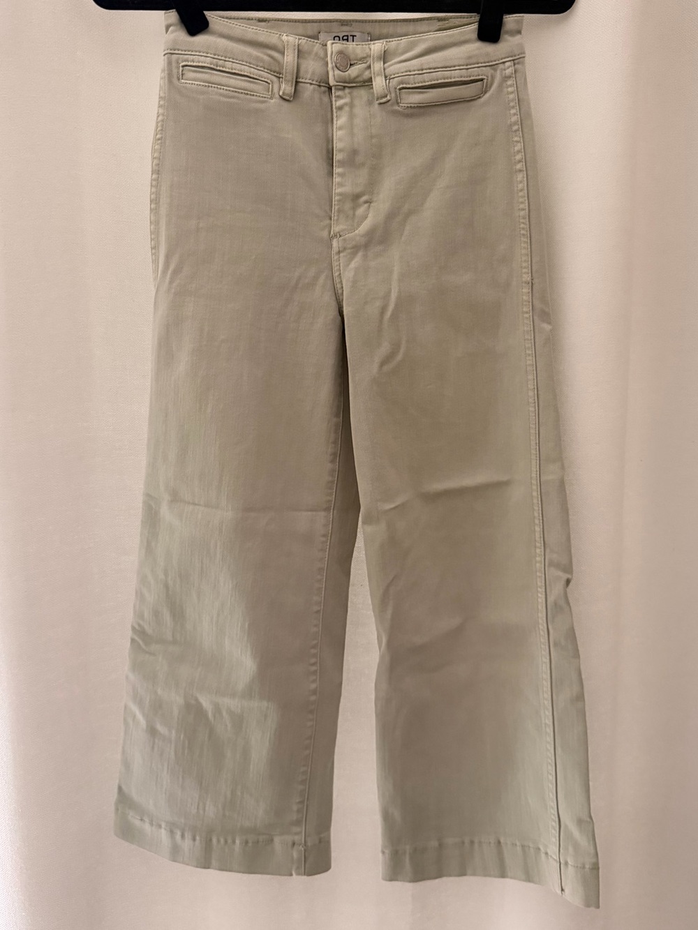 Oat New York Wide-Leg Jeans in Light Sage